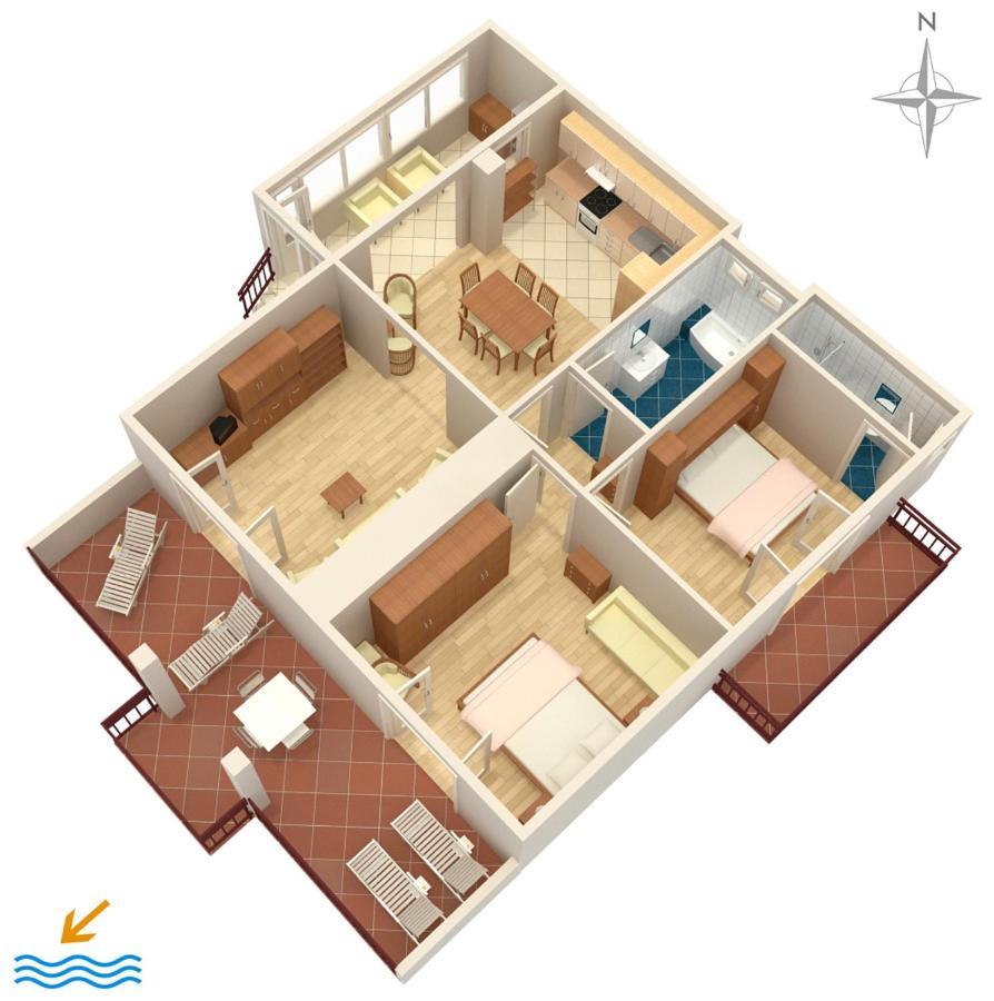 Apartments By The Sea Podgora, Makarska - 2615 Esterno foto