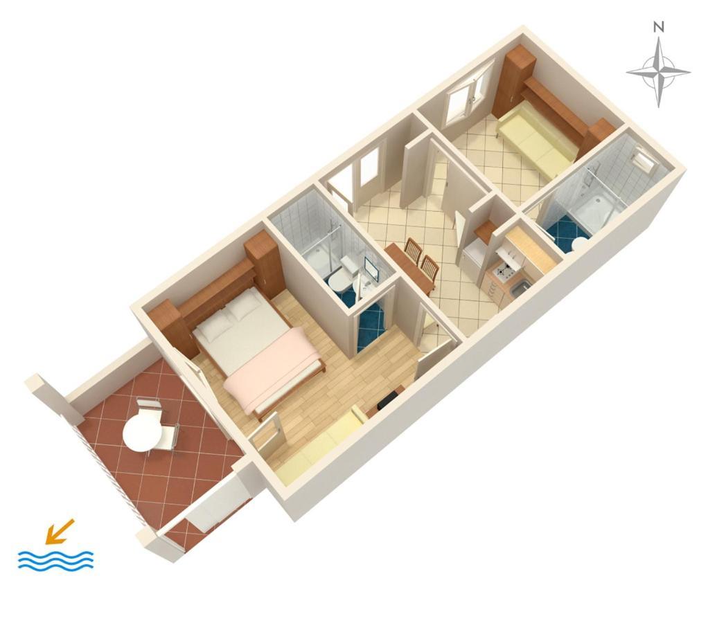 Apartments By The Sea Podgora, Makarska - 2615 Esterno foto