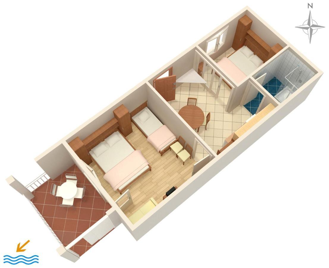 Apartments By The Sea Podgora, Makarska - 2615 Esterno foto